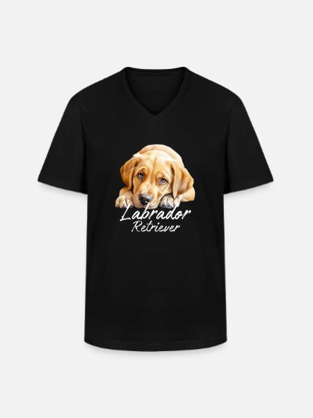 Labrador Retriever - Men's V-Neck T-Shirt - black