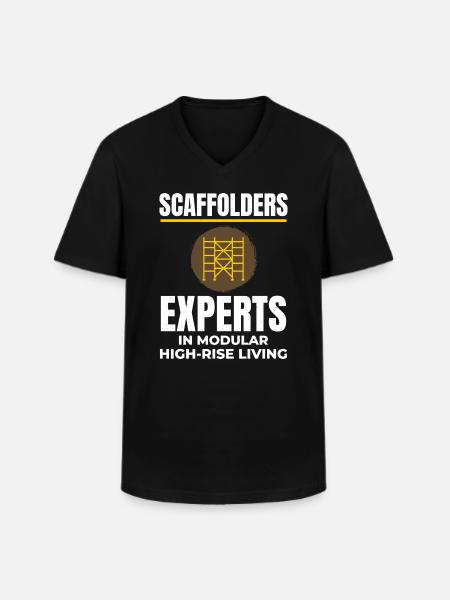Scaffolder Scaffold Builder Scaffolding Platform - Men's V-Neck T-Shirt - black