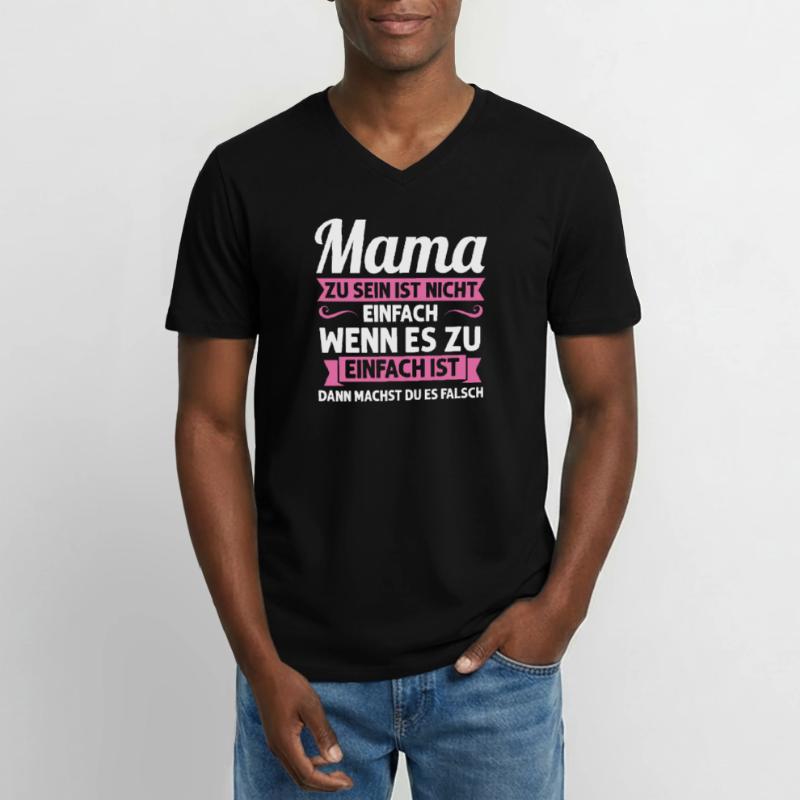 Mutter Mutter Tag Mama Geschenk Männer-T-Shirt mit V-Ausschnitt