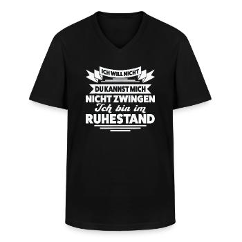 Ruhestand Rente Ruhestand Geschenk - Männer-T-Shirt mit V-Ausschnitt - Schwarz - Vorne - AI Model Male 178 dark (178cm)