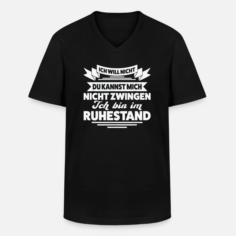 Ruhestand Rente Ruhestand Geschenk - Männer-T-Shirt mit V-Ausschnitt - Schwarz
