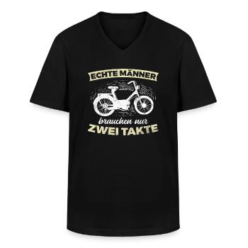 Mofa Geschenk - Männer-T-Shirt mit V-Ausschnitt - Schwarz - Vorne - AI Model Male 178 dark (178cm)