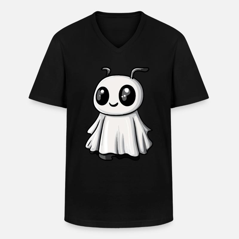 Ameise Halloween Comic Geist - Männer-T-Shirt mit V-Ausschnitt - Schwarz