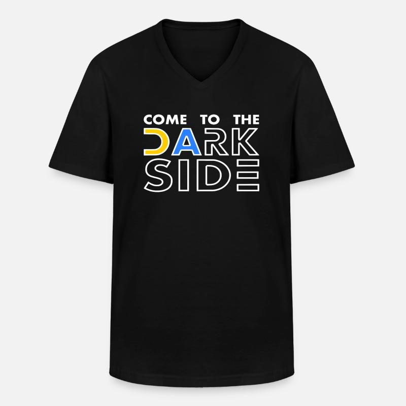 come to the dark side - Männer-T-Shirt mit V-Ausschnitt - Schwarz