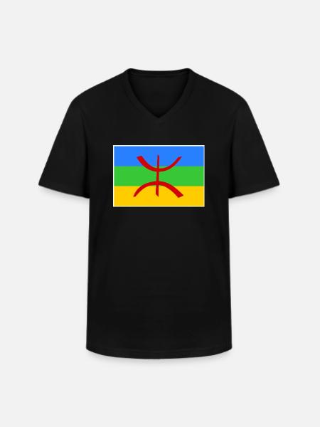 Amazigh - Men's V-Neck T-Shirt - black