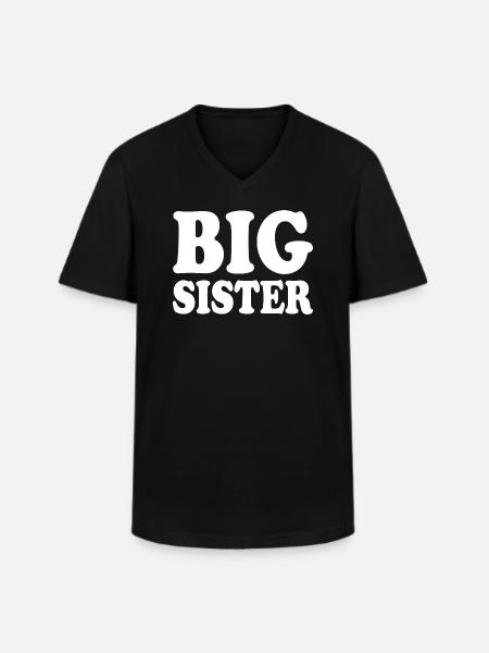Big sister - Men's V-Neck T-Shirt - black