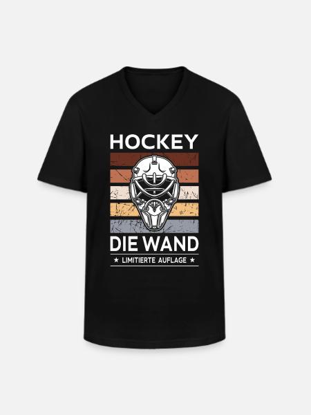 Die Wand - Männer-T-Shirt mit V-Ausschnitt - Schwarz