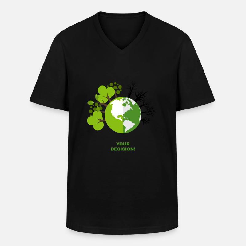 Your Decision - Männer-T-Shirt mit V-Ausschnitt - Schwarz