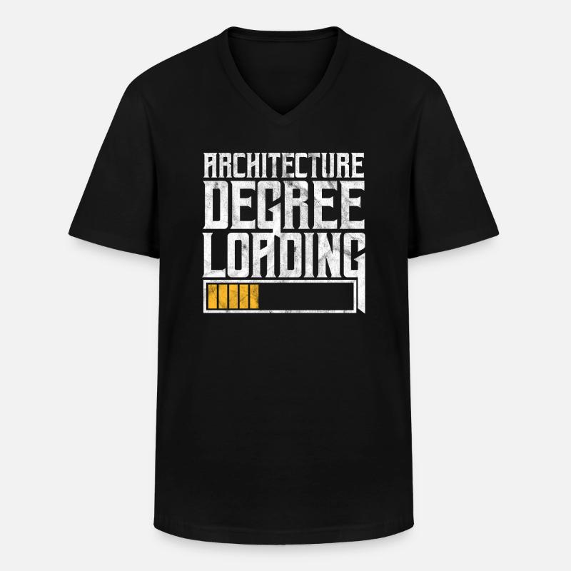 Architekt - Männer-T-Shirt mit V-Ausschnitt - Schwarz
