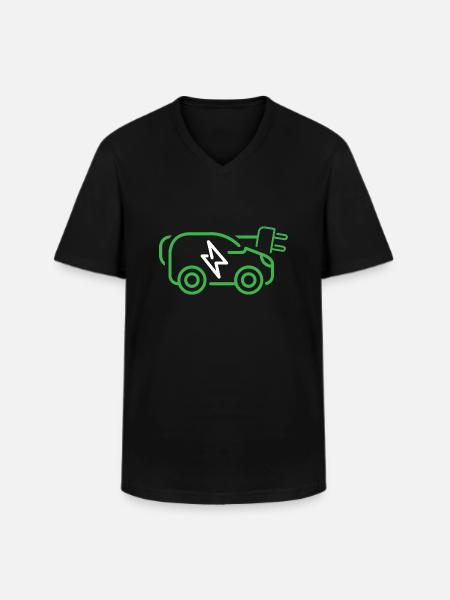 Electric - Men's V-Neck T-Shirt - black