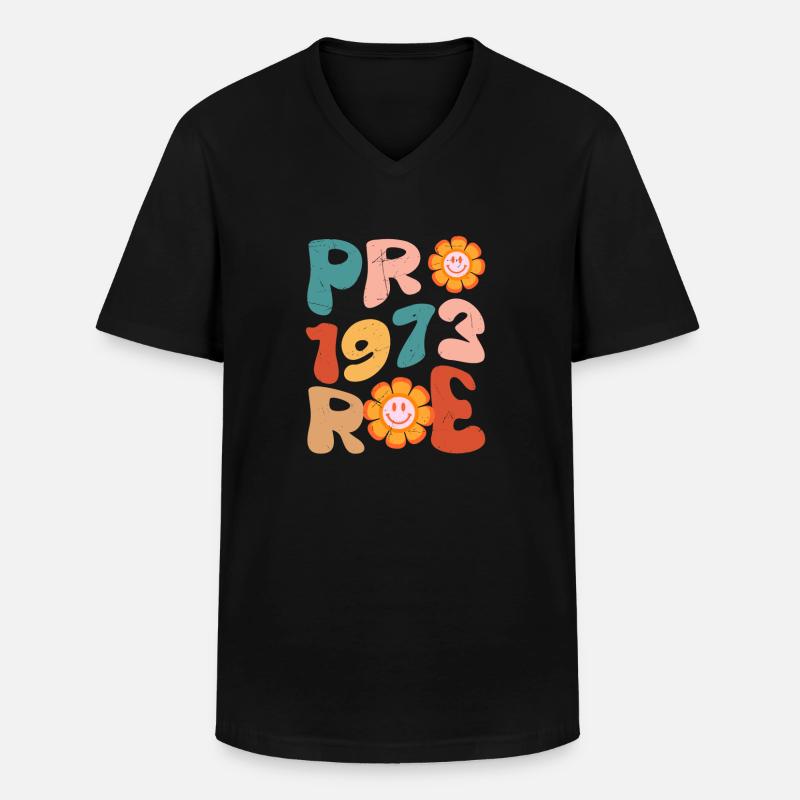 Pro 1973 Rogen - Männer-T-Shirt mit V-Ausschnitt - Schwarz