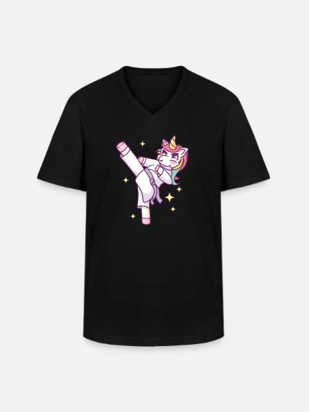 Karate Karate Fighter Martial Arts - Men's V-Neck T-Shirt - black