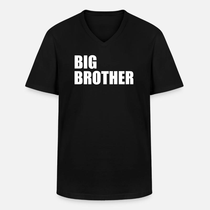 Big brother - Männer-T-Shirt mit V-Ausschnitt - Schwarz