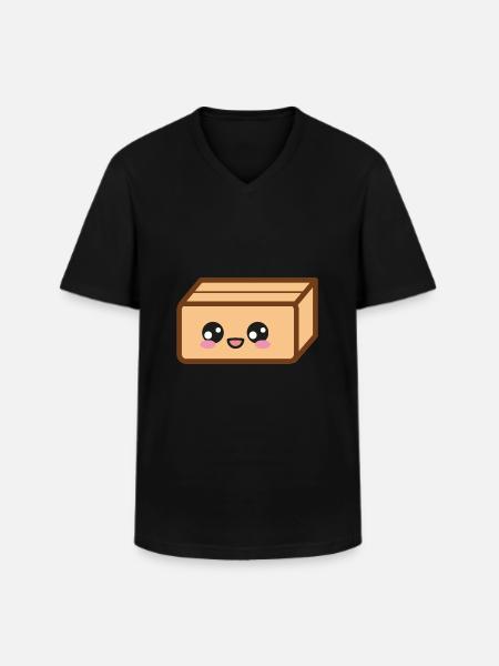 Carton packaging move - Men's V-Neck T-Shirt - black