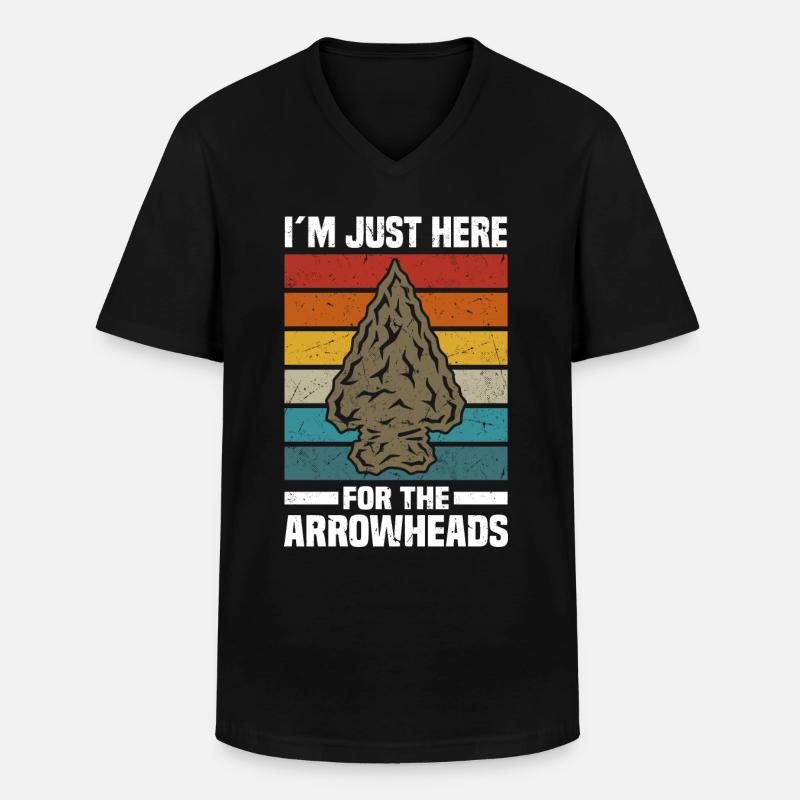 Pfeilspitzen - Männer-T-Shirt mit V-Ausschnitt - Schwarz