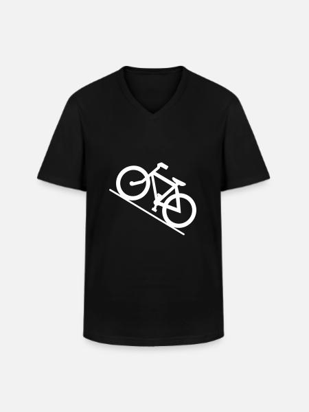 Bicycle - Men's V-Neck T-Shirt - black