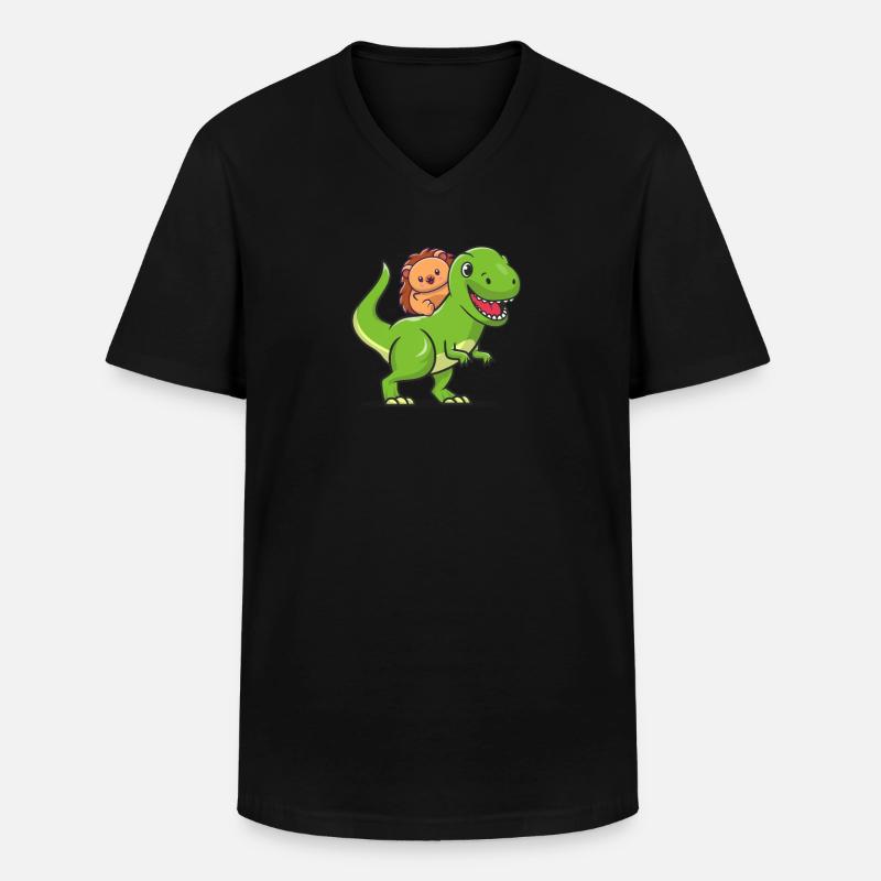 Igel - Männer-T-Shirt mit V-Ausschnitt - Schwarz