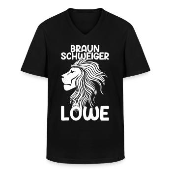 Braunschweig Löwe Braunschweiger Löwen Geschenk - Männer-T-Shirt mit V-Ausschnitt - Schwarz - Vorne - AI Model Male 178 dark (178cm)