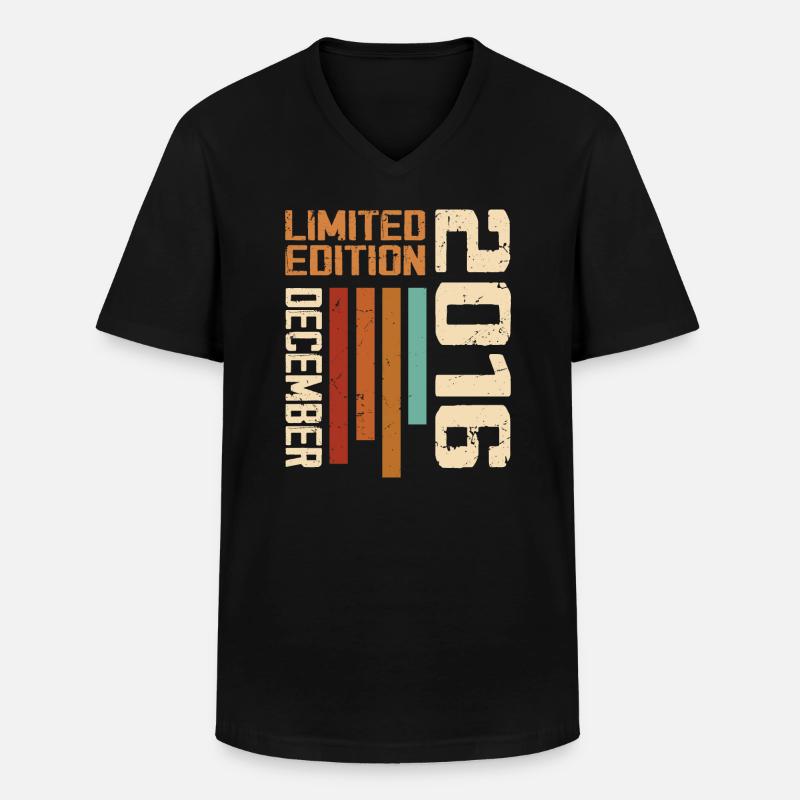 Décembre 2016 - 2016 Décembre - T-shirt col V Homme - noir