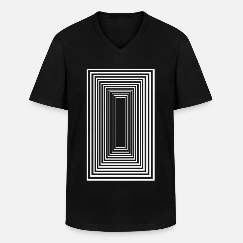 Tunnelblick - Männer-T-Shirt mit V-Ausschnitt - Schwarz