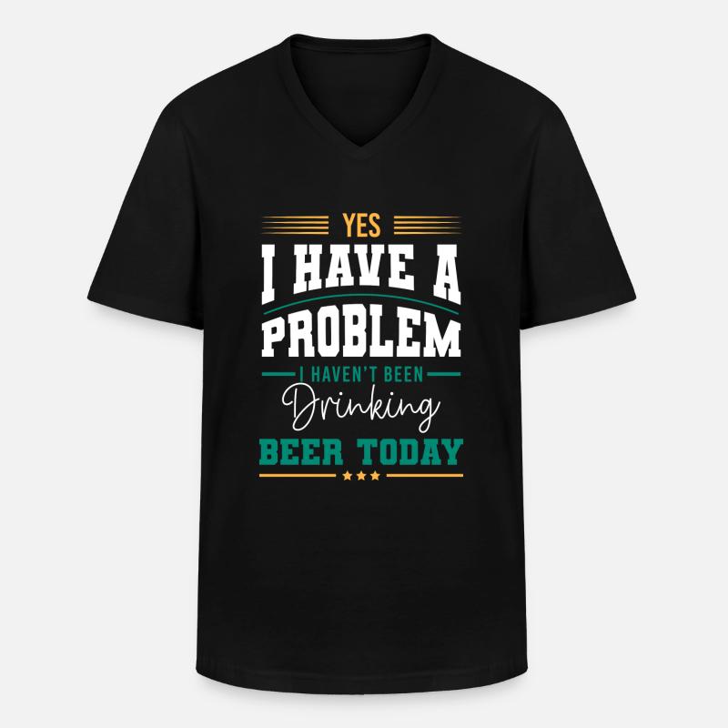 Solution The Solution - Men's V-Neck T-Shirt - black