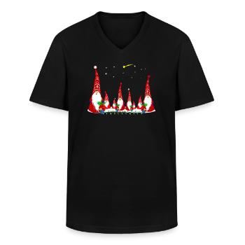 Wichtel - Männer-T-Shirt mit V-Ausschnitt - Schwarz - Vorne - AI Model Male 178 dark (178cm)