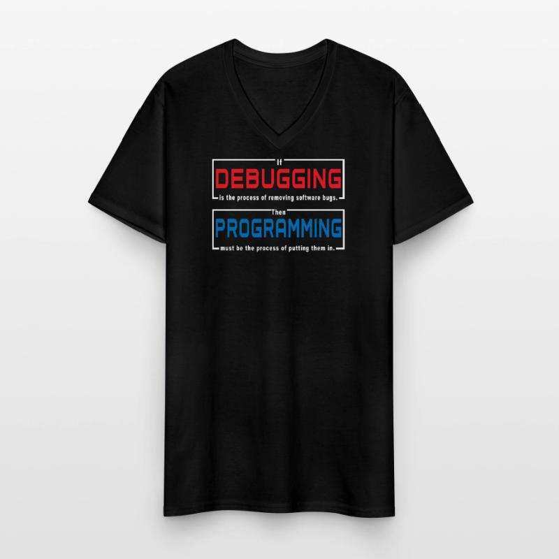 Debugging-Programmierung Männer-T-Shirt mit V-Ausschnitt