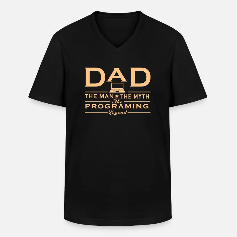 Programmierer - Männer-T-Shirt mit V-Ausschnitt - Schwarz
