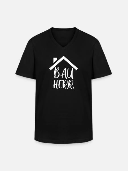 Bauherr - Männer-T-Shirt mit V-Ausschnitt - Schwarz