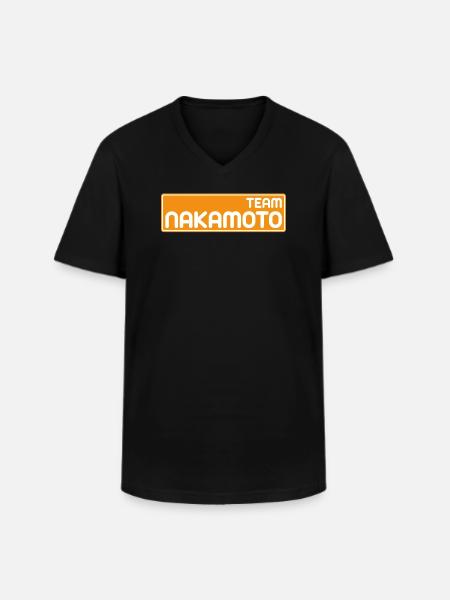 Team Satoshi Nakamoto - Men's V-Neck T-Shirt - black