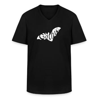 Chauve-souris gothique - T-shirt col V Homme - noir - Devant - AI Model Male 178 dark (178cm)