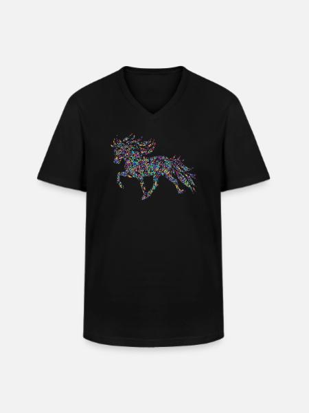 Tölter3 Confetti - Men's V-Neck T-Shirt - black