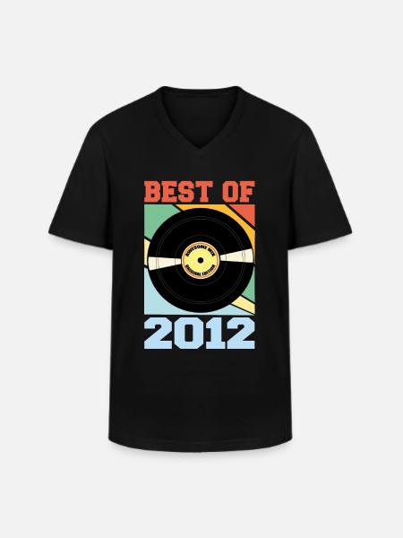 Le meilleur de 2012 - T-shirt col V Homme - noir
