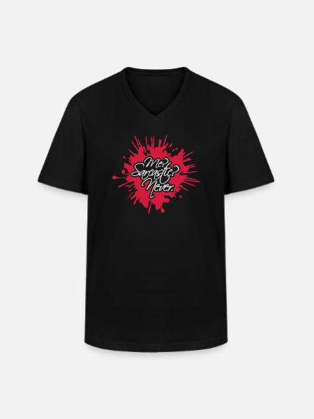 me sarcastic never quote - Men's V-Neck T-Shirt - black