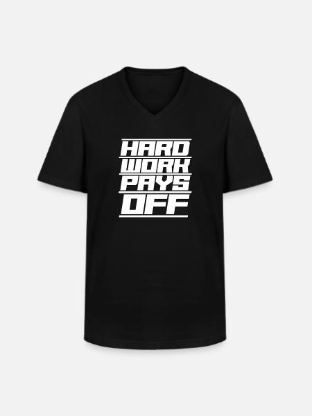 Motivation Success Positive Energy Motto - Men's V-Neck T-Shirt - black