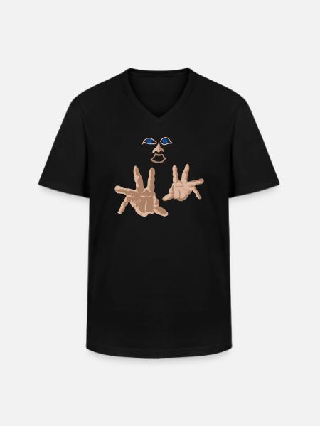 Hypnotist - Men's V-Neck T-Shirt - black