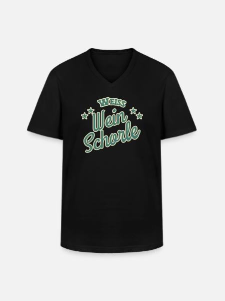 White wine spritzer - Men's V-Neck T-Shirt - black