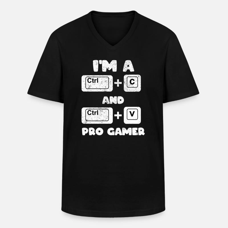 Lustiger Programmierer Web-Entwickler - Männer-T-Shirt mit V-Ausschnitt - Schwarz