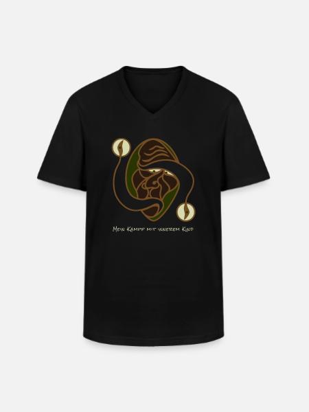 Kampf Mit Innerem Kind - Männer-T-Shirt mit V-Ausschnitt - Schwarz
