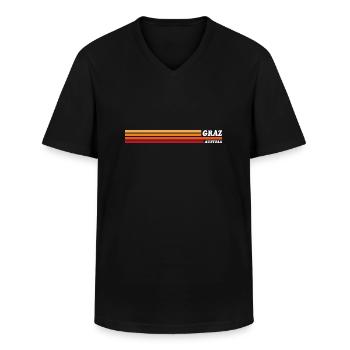 Autriche Graz Voyage En Europe Voyage - T-shirt col V Homme - noir - Devant - AI Model Male 178 dark (178cm)