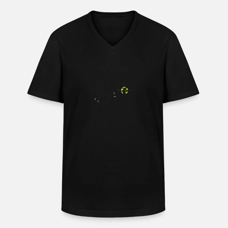 Peace - Männer-T-Shirt mit V-Ausschnitt - Schwarz