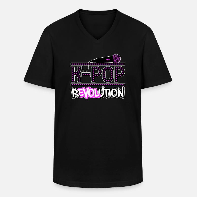 K-Pop Revolution | kpop KPop Geschenkidee - Männer-T-Shirt mit V-Ausschnitt - Schwarz