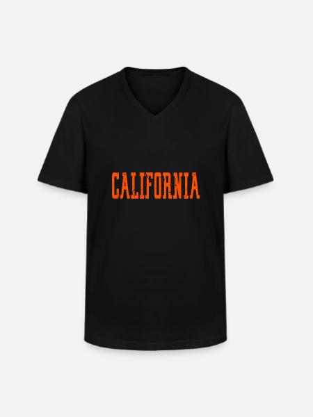 California America - Men's V-Neck T-Shirt - black