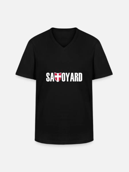 savoyard logo blc - Men's V-Neck T-Shirt - black