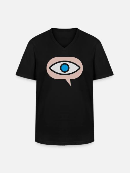 Icon Visual See Eye - Men's V-Neck T-Shirt - black