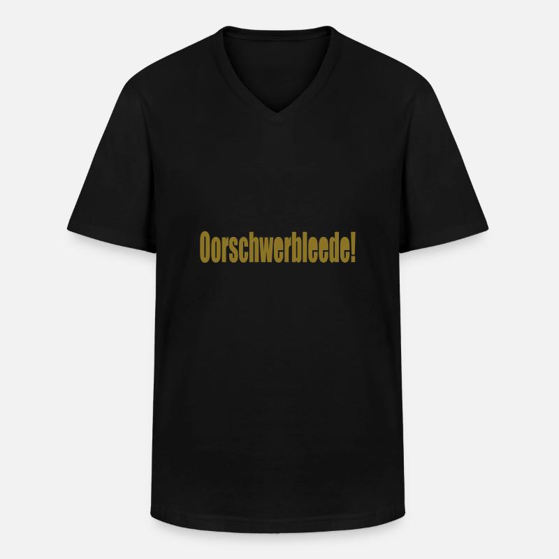oorschwerbleede - Männer-T-Shirt mit V-Ausschnitt - Schwarz