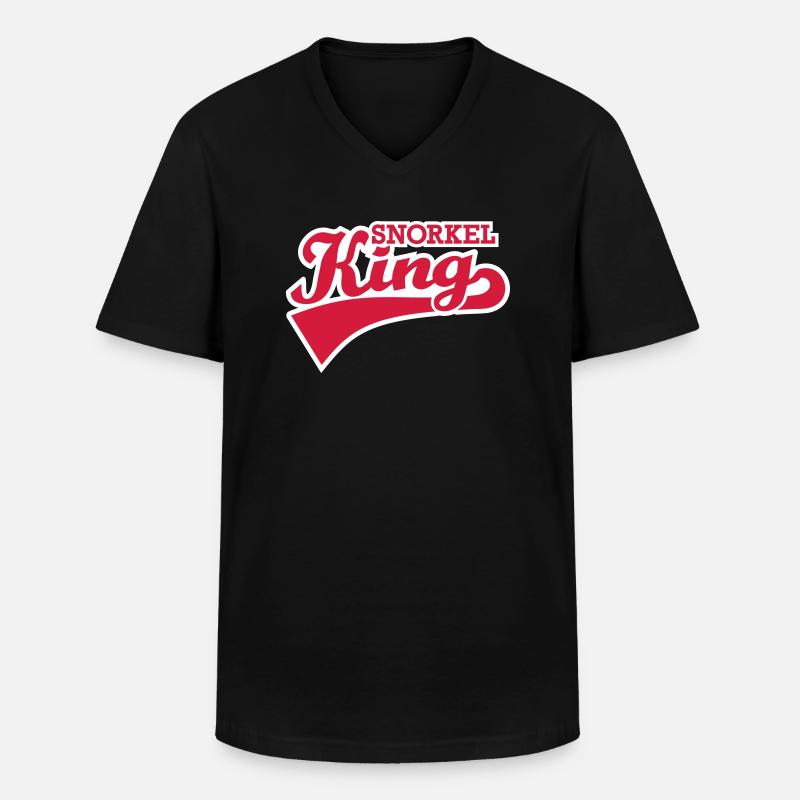Schnorcheln - Männer-T-Shirt mit V-Ausschnitt - Schwarz