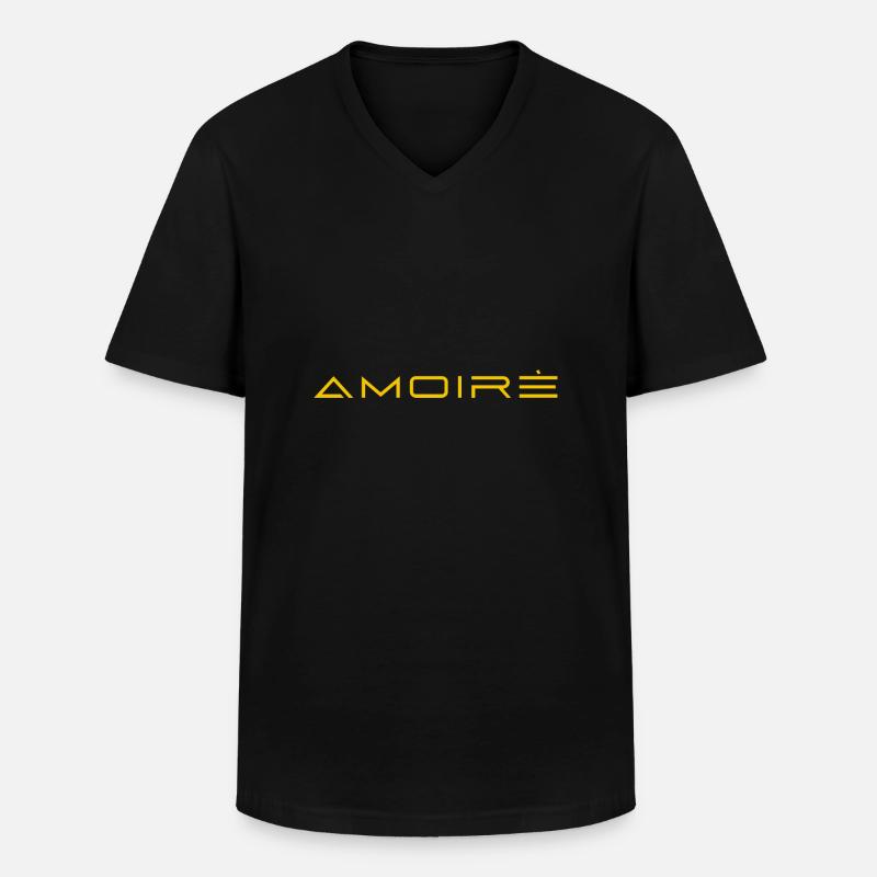 base text logoname transparent background - Männer-T-Shirt mit V-Ausschnitt - Schwarz