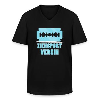 Druffi T-Shirts | Techno Ketamin Teile Geschenke - Männer-T-Shirt mit V-Ausschnitt - Schwarz - Vorne - AI Model Male 178 dark (178cm)
