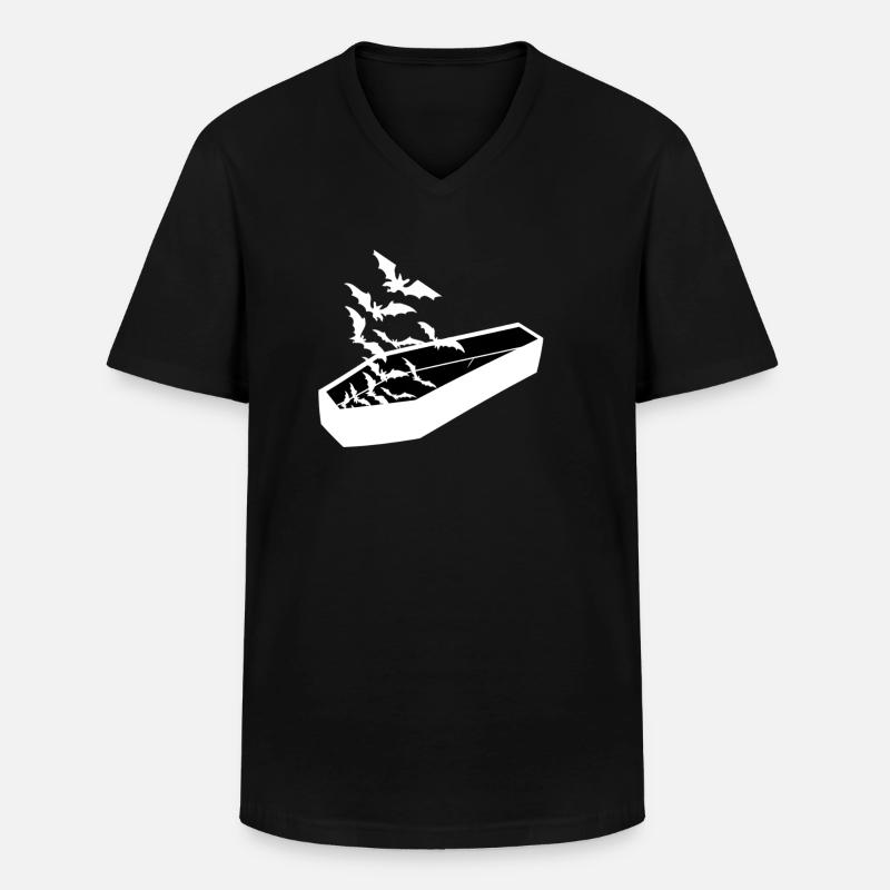 Fledermaus sarg - Männer-T-Shirt mit V-Ausschnitt - Schwarz